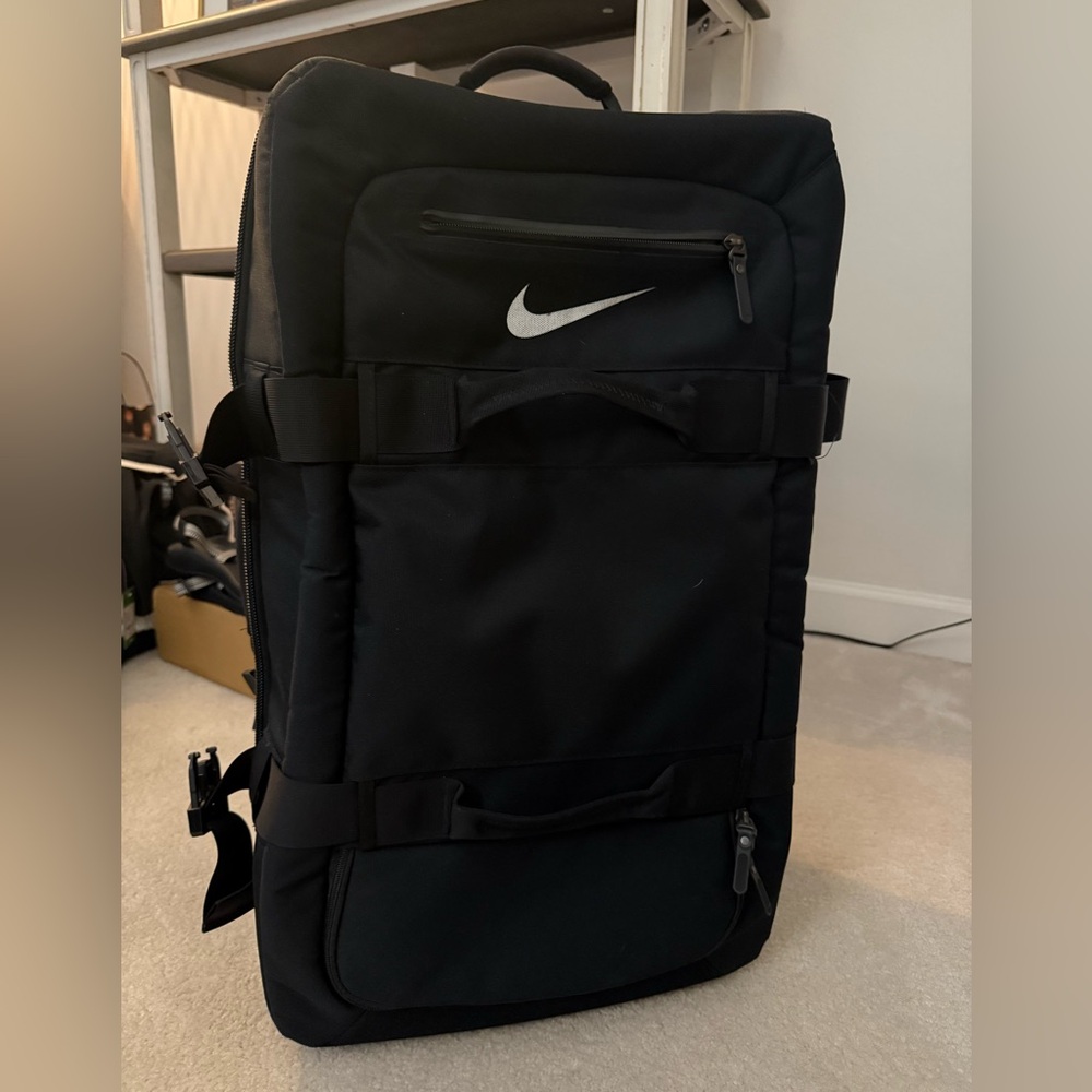 Nike FIFTYONE49 Black and Gray Checked Luggage